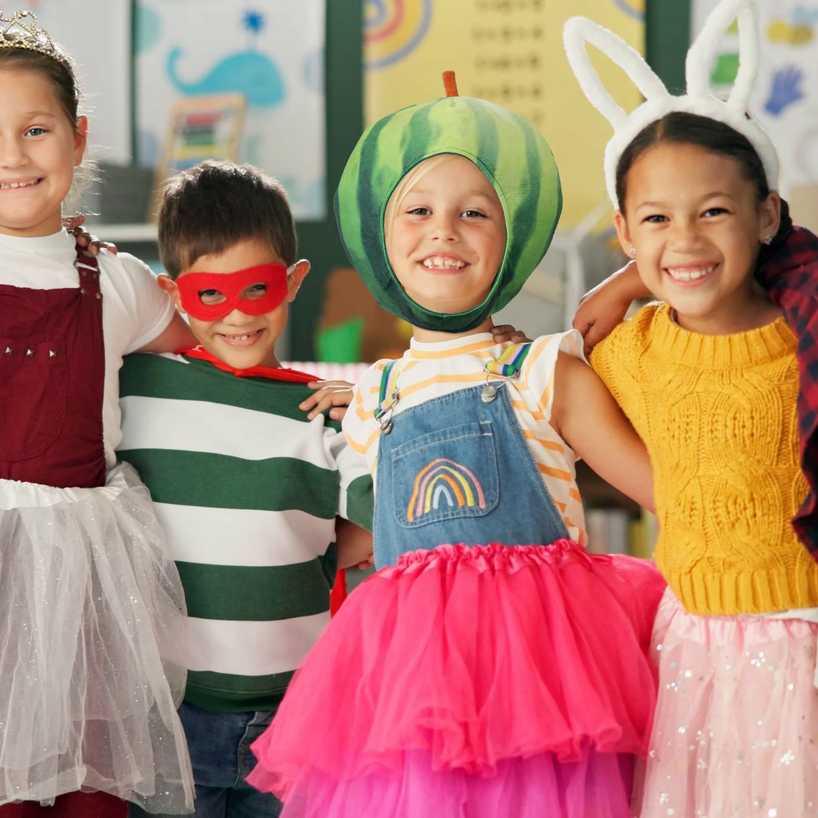 

1Pcs Watermelon Headwear Funny Party Costume Hat Novelty Dress-Up Carnival Festival Accessory Funny Costume Hat