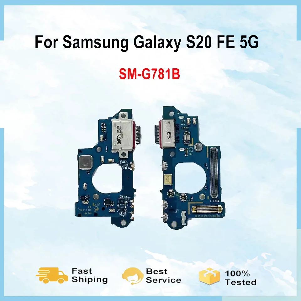 

Гибкий зарядный разъем для Samsung Galaxy S20 FE 5G/SM-G781B USB-порт для зарядки, разъем для док-станции, плата зарядки, гибкий кабель