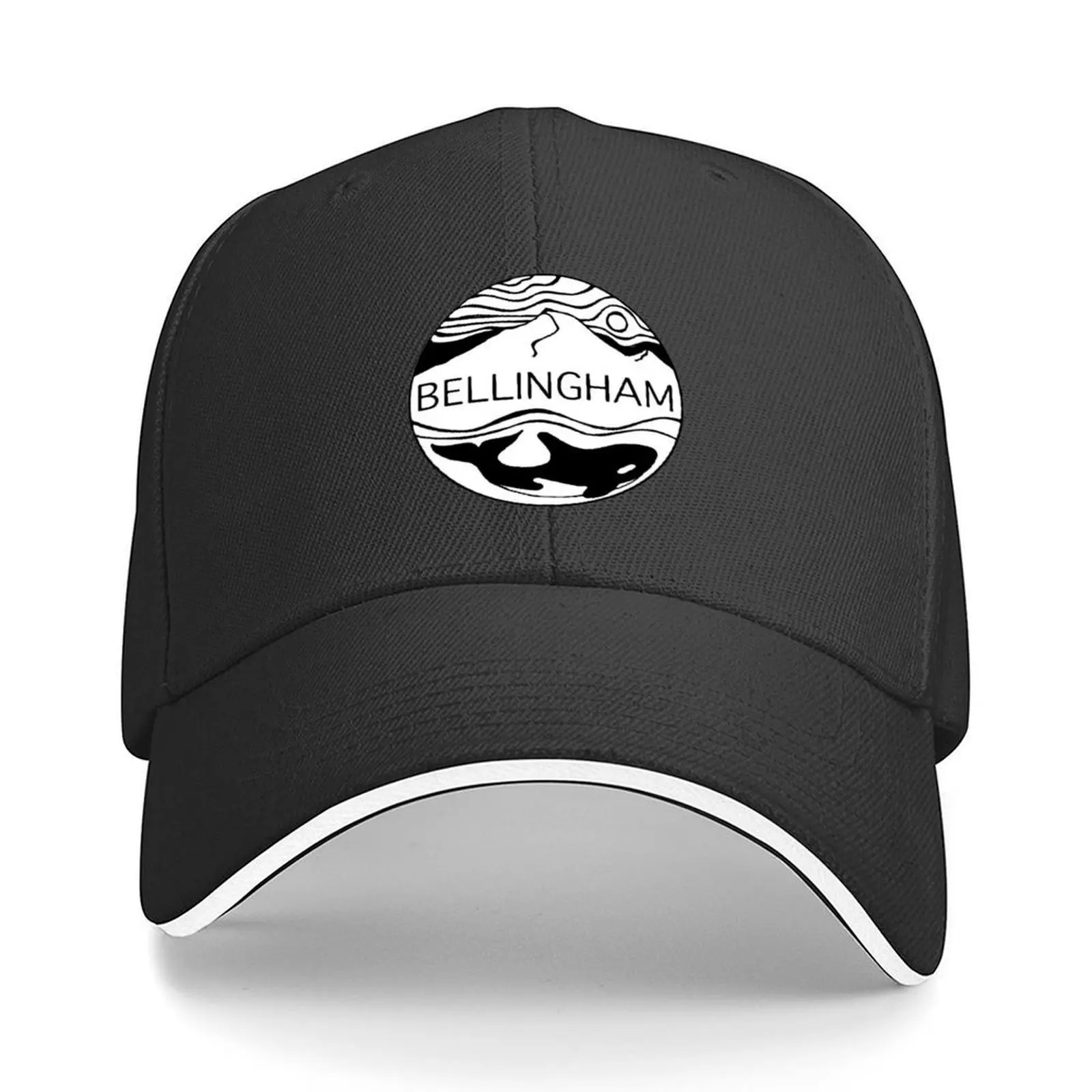 

Killer Whale Bellingham Washington Baseball Cap golf hat genuine Streetwear Hood Golf Hat Man Hats For Women Men's
