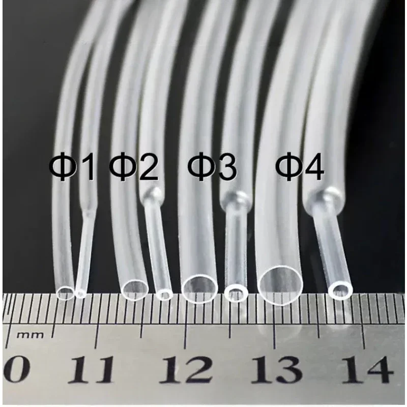 3pcs   1mm to 20mm transparent transparent heat shrink tube Shrink tube sleeve cable kit