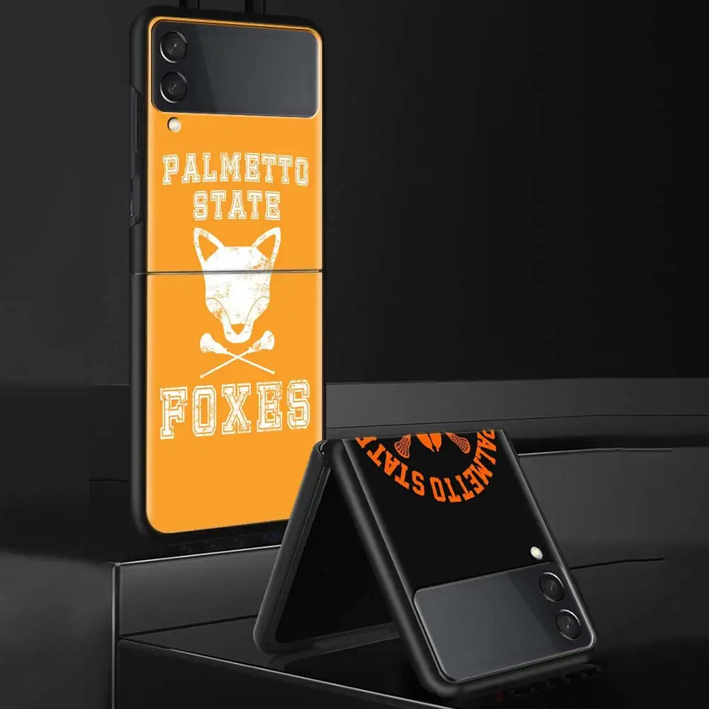 Andreil All For The Game Palmetto State Foxes Phone Case For Samsung Galaxy Z Flip 6 5 4 3 5G Black Cover ZFlip6 ZFlip4 ZFlip5 Z