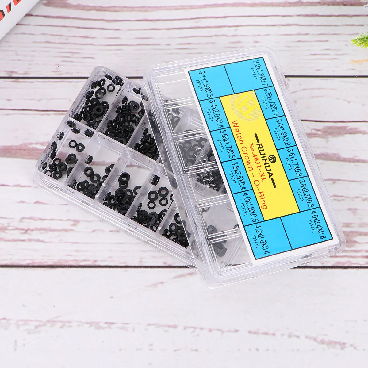 

500pcs Waterproof Rubber Watch Back Cover Set Gasket Replacement Corrosion Resistant for Repair Seal