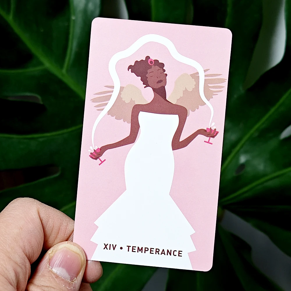 Gentle Heart Tarot 10.3*6cm 78 Pcs Pink Cards Bring To The Surface The Truths That You Subconsciously Are Already Aware of