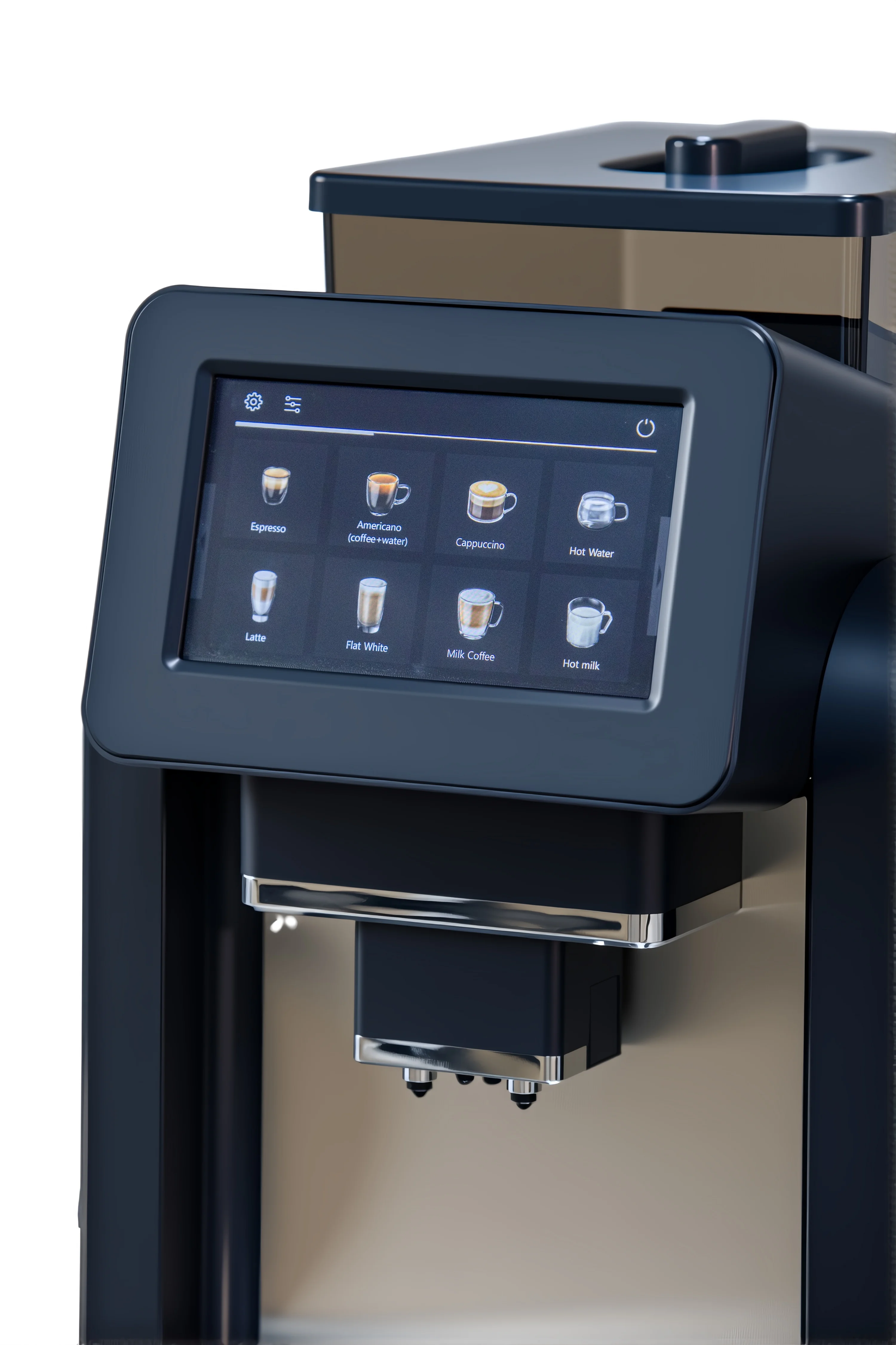 ماكينة صنع قهوة اسبريسو كهربائية ذكية للتحكم باللمس منزلية أوتوماتيكية بالكامل من ZJZ