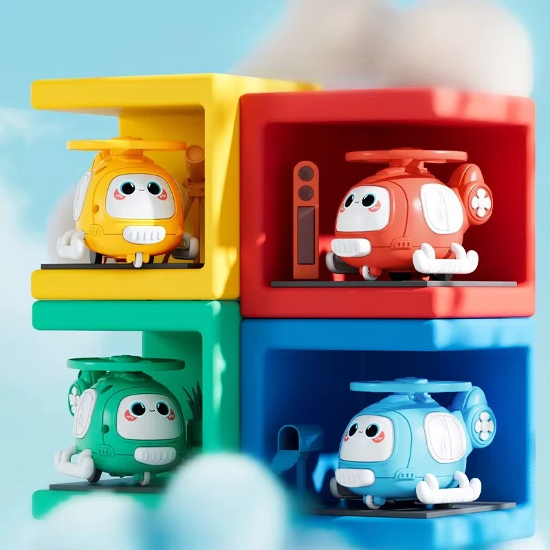 

Inertial Pull-Back Catapult Airplane Toy Unisex Collision & Helicopter ABS Plastic Friction 1:16 Scale for Kids