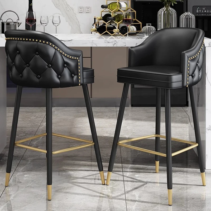 

European Modern Bar Chair Luxury Lounge Design Reception Desk Bar Stool Barstool Shell Taburetes Altos Restaurant Furnitures