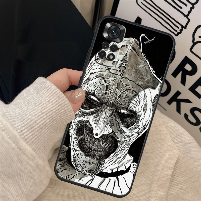 Terrifier Phone Case For Xiaomi Redmi Note 12 Pro 8 9 10 11 Pro Note 12S 11S 10S 9S 9C 10C 12C Cover