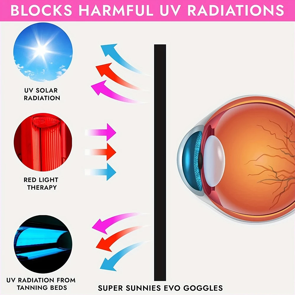 نظارات دباغة مرنة للحماية من الأشعة فوق البنفسجية في الأماكن المغلقة والخارجية، نظارات دباغة على الشاطئ، نظارات ناعمة قابلة للتعديل #4