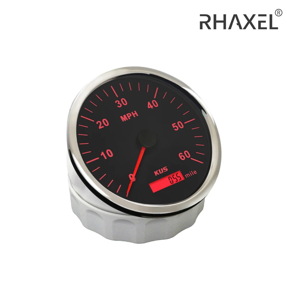

KUS Универсальный GPS-спидометр диаметром 110 мм, датчик скорости 60 миль в час с одометром пробега 12 В 24 В для гольф-кара Gokart Dirt Bike