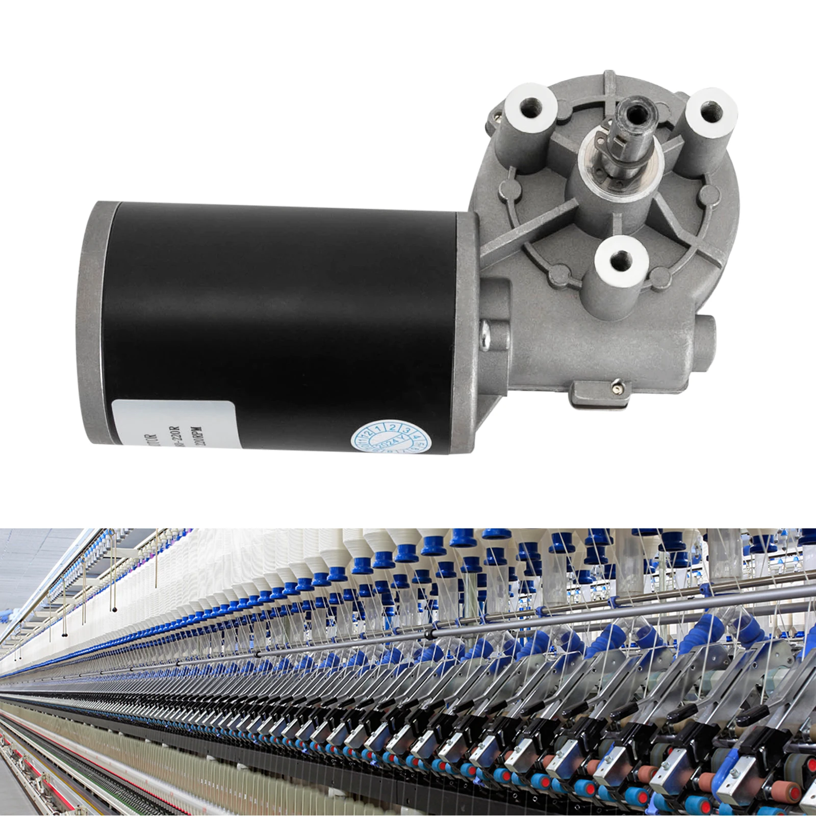 Elektrischer DC 24V Untersetzungsmotor rechts 80W 220RPM PWM-Geschwindigkeitsregelung mit selbstsichernder Funktion