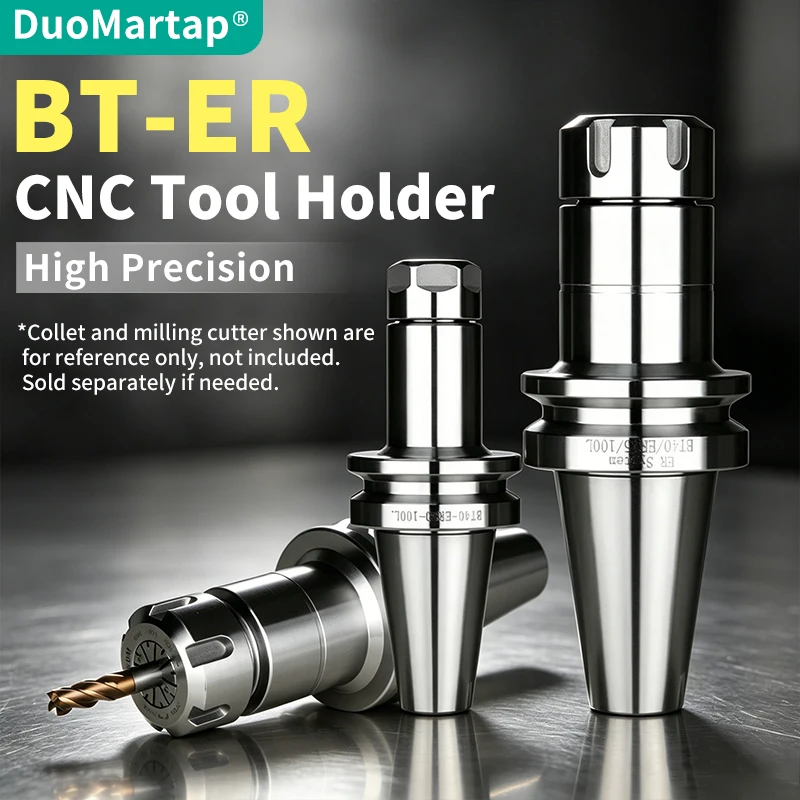 DuoMartap BT30 BT40 ER11 ER16 ER20 ER25 ER32 ER40 Collet Chuck High Precision G6.3 Balanced CNC Tool Holder for Milling Drilling