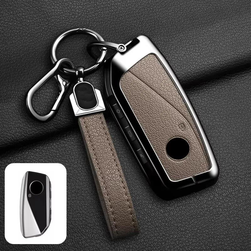 Fashion Car Key Case Cover For BMW I7 X7 G07 LCI IX I20 X1 X3 X5 U11 5 7 Series G70 G09 XM U06 G81 M3 Protected Holder Fob