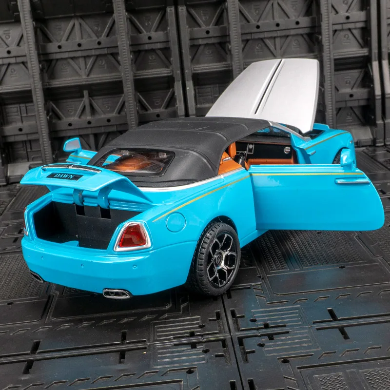 1:24 Rolls Royce, decoración de modelo de coche de aleación de lujo a la moda, puertas y capó de motor, el maletero se puede abrir para juguetes para niños
