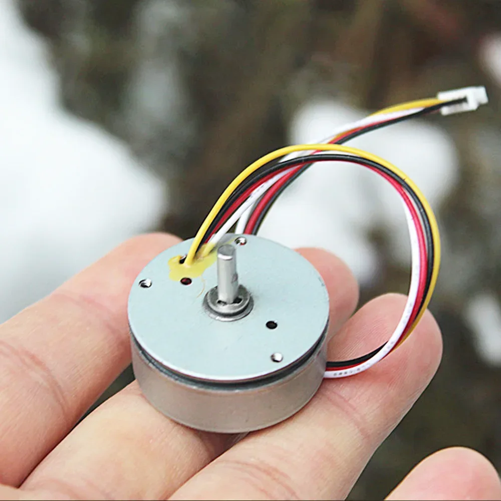 Micro DC Brushless Motor 3-phase 4-wire External Rotor DC 6V-12V 8V 9V 9000RPM 10W Mini Mute Mute BLDC DIY Toy Model Spare Parts