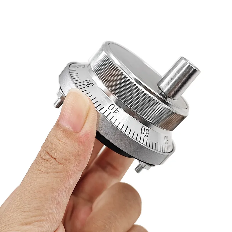 24V CNC Pulser Handwheel 4Pin 100 Manual Pulse Generator Rotary Encoder 60mm for CNC Machine PLC NPN