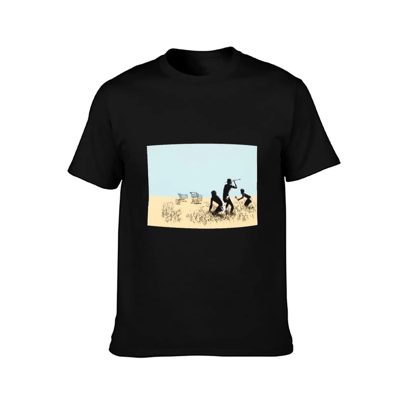 Banksy Trolley Hunters Art T-Shirt Street Style Casual Tee Shirt T-Shirt