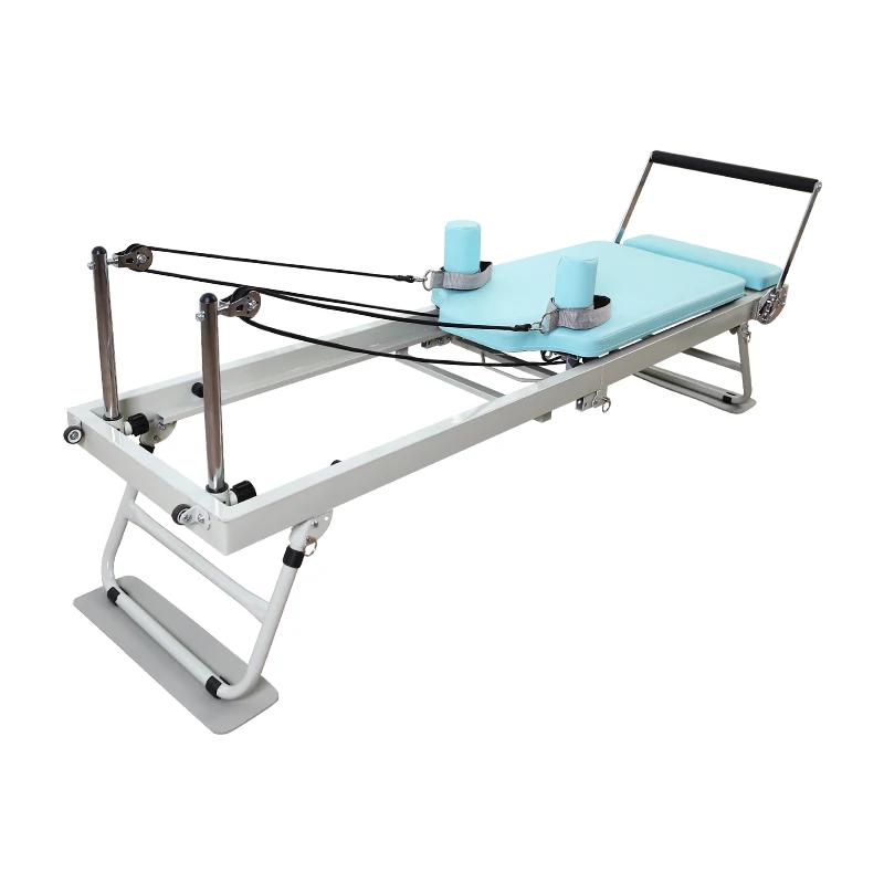 

Foldable Iron Pilates Reformer Portable Home Fitness Equipment Adjustable Yoga Studio Machine for Bodybuilding and Gym Use