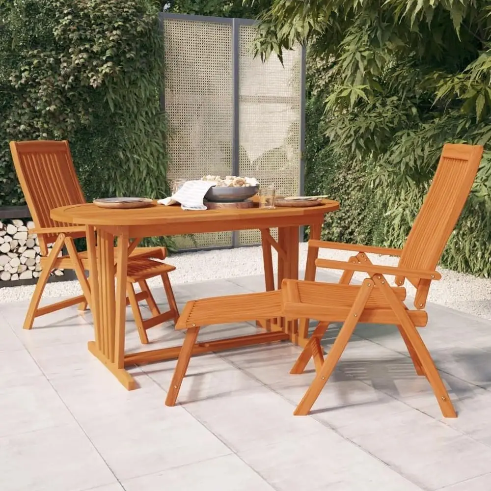 

Outdoor Patio Chairs with Footrests, Ideal for Garden, Balcony, and Camping