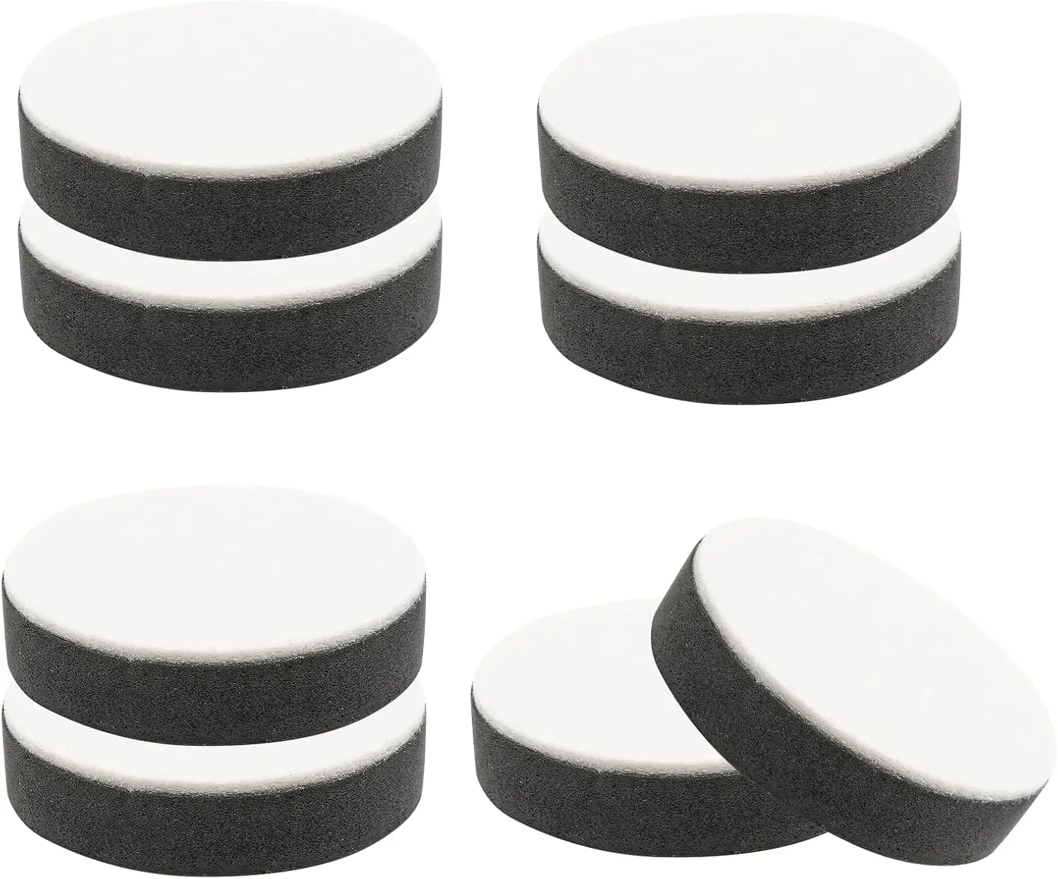 

8 Pcs White Self-Adhesive Furniture Bed Risers, Round Heavy Duty Carbon Steel Table Sofa Risers Adds 16.5mm Height with