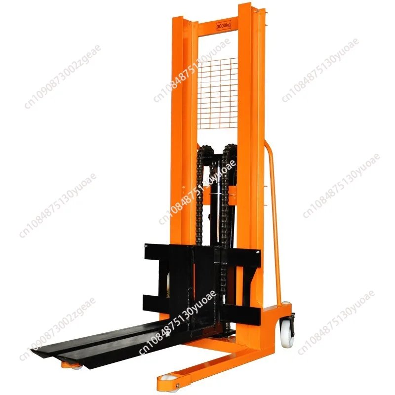 2 Ton Manual Hydraulic Pallet Truck Stacker Manual Forklift Use Factory Consite
