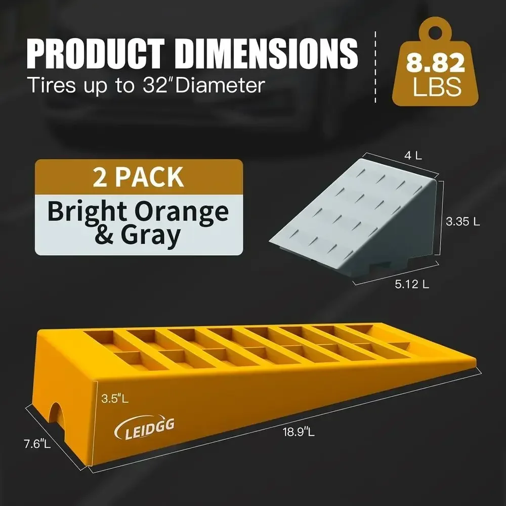 RV Leveling Blocks 2 Pack Heavy Duty Camper Leveler with Storage BagSupports Up to 10000 LBS Adjustable Up to 3IN Ideal for Trav