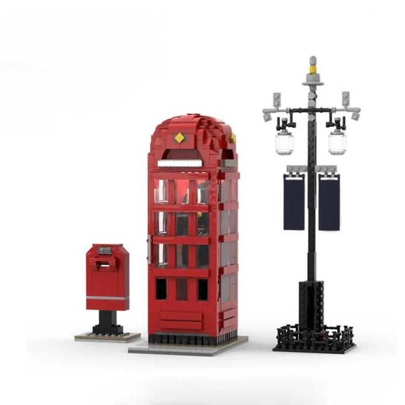 

871pcs MOC London Telephone Box Creator Expert Model Building Blocks Construction Toys Christmas Gifts Education Brick Kids