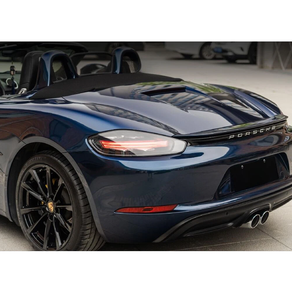 Roll Vinyl Pembungkus Mobil Biru Midnight Metalik Mengkilap Tinggi PET untuk Seluruh Bodi