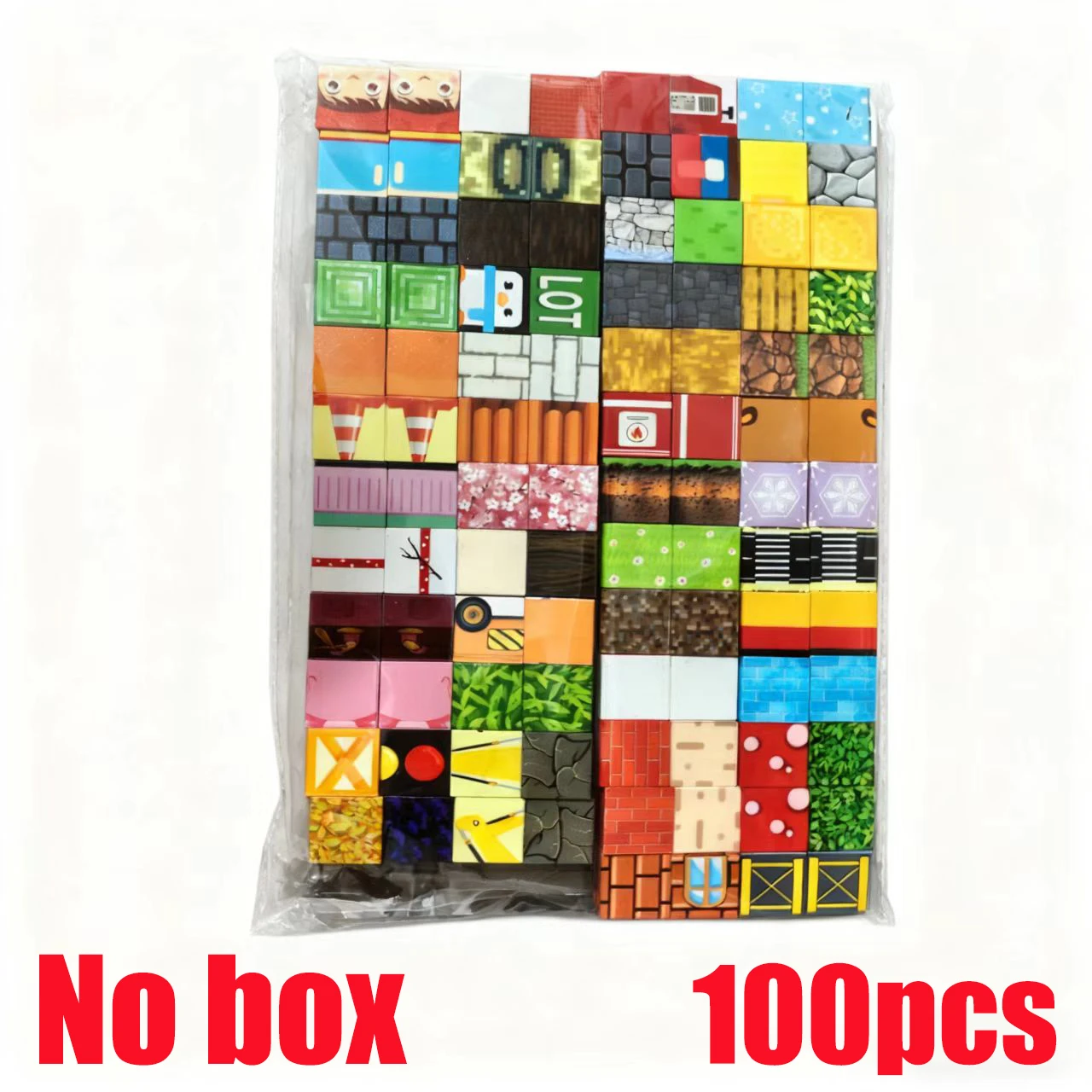 كتل البناء المغناطيسية الجسيمات العشوائية لعبة مكعبات البناء المغناطيسية ذاتية الصنع