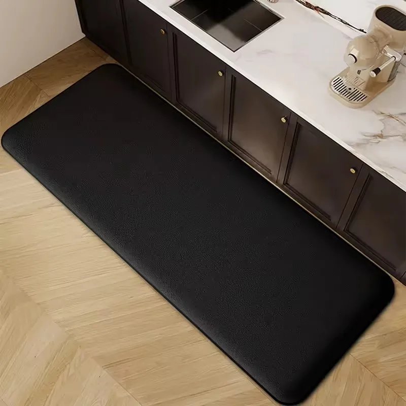 New Long Strip Thickened Kitchen Water and Oil Absorbent Floor Mat Flannel Non-Slip Dirt-Resistant Foot Mat Entrance Door Mat
