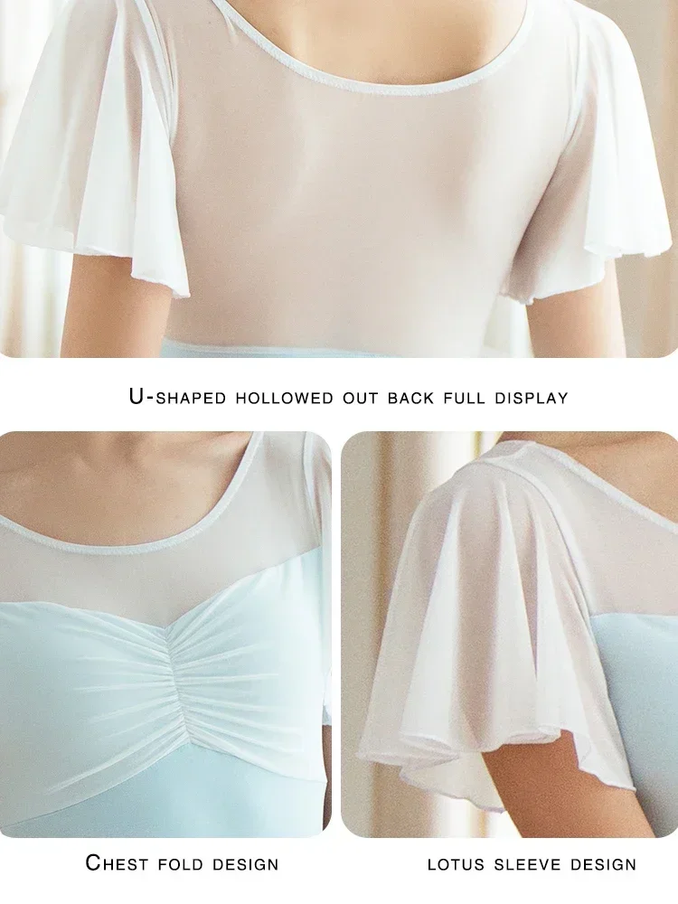 

Женский сексуальный кружевной боди, комбинезон, топ, балетный купальник, купальник для взрослых для танцев, женский классический костюм балерины, трико