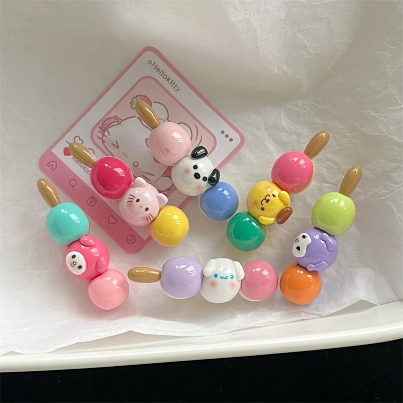 New Cute Food Play Bangs Clip Headdress Candy Color Side Clip Duckbill Clip Hair Sweet Hair Card Girls Jewelry Hair Accessories