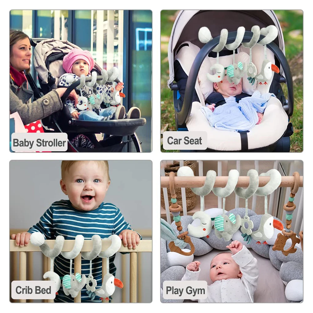 TUMAMA KIDS Baby Spielzeug 0-6 Monate, Seepferdchen, Hummer, Octopus Kuscheltier, Spielzeug Baby für Kinderwagen, Babybett und Autositz, Neugeborene Geschenk Junge und Mädchen