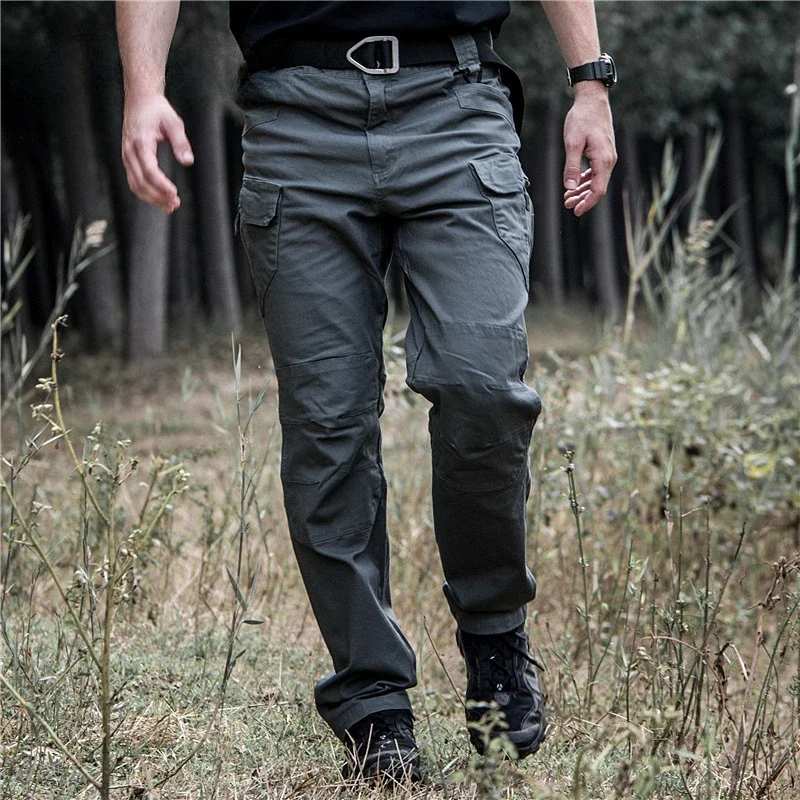 

Multi Pocket Workwear Pants Pure Cotton Elastic Consul IX7 Tactical Pants Men's Loose IX9 Outdoor Sports Mountaineering Pants