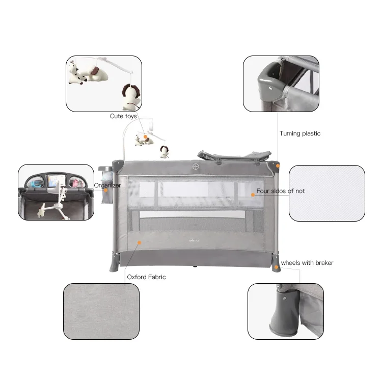 Foldable Portable Playpen, Folding Play Yard