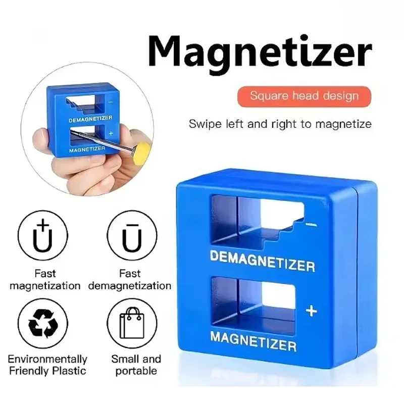 Professional 2-in-1 Magnetizer Demagnetizer Tool Fast Magnetizing Degausser for Screwdriver Drill Bit Hand Repair Tool Parts