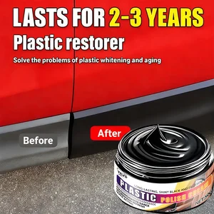 Automotive plastic repair agent-interior and exterior plastic polishing wax, scratch repair anti-aging cream, suitable for tires