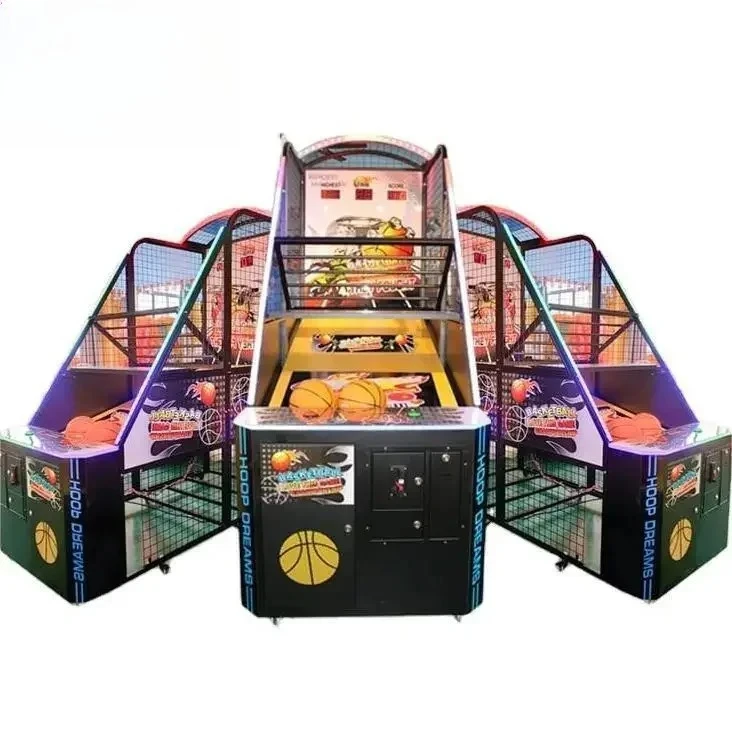 

New Electronic Arcade Shooting Hoops Basketball Token Game Machine Indoor Extreme Hoops Electric Basketball Vending Machine