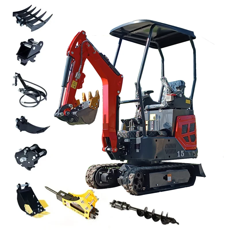 Pabrik Cina yang Memproduksi Mini Excavator Crawler Micro Digger Mini Excavator yang Dikustomisasi