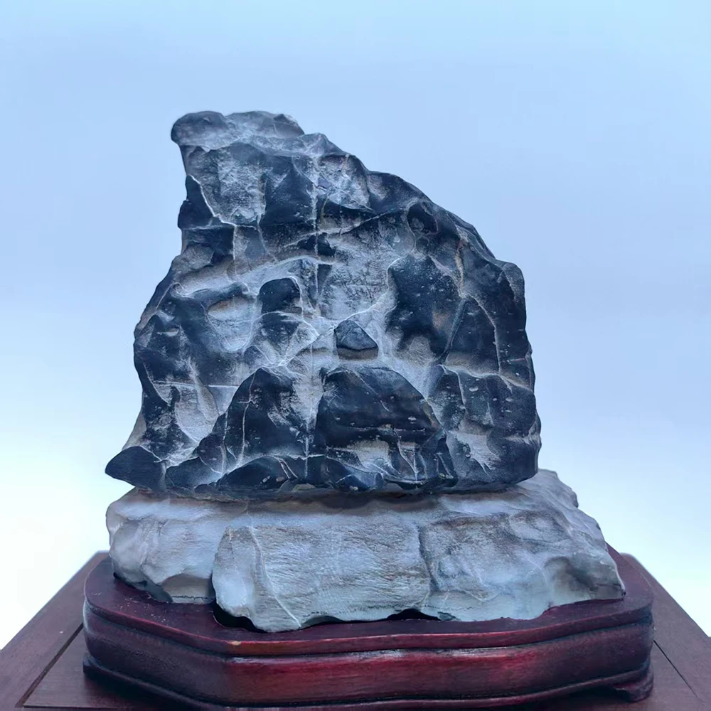 1PC Suiseki Asian Natural Stone Decorative Rock Home Gift Artistic Conception Rough Stone for Room Decoration