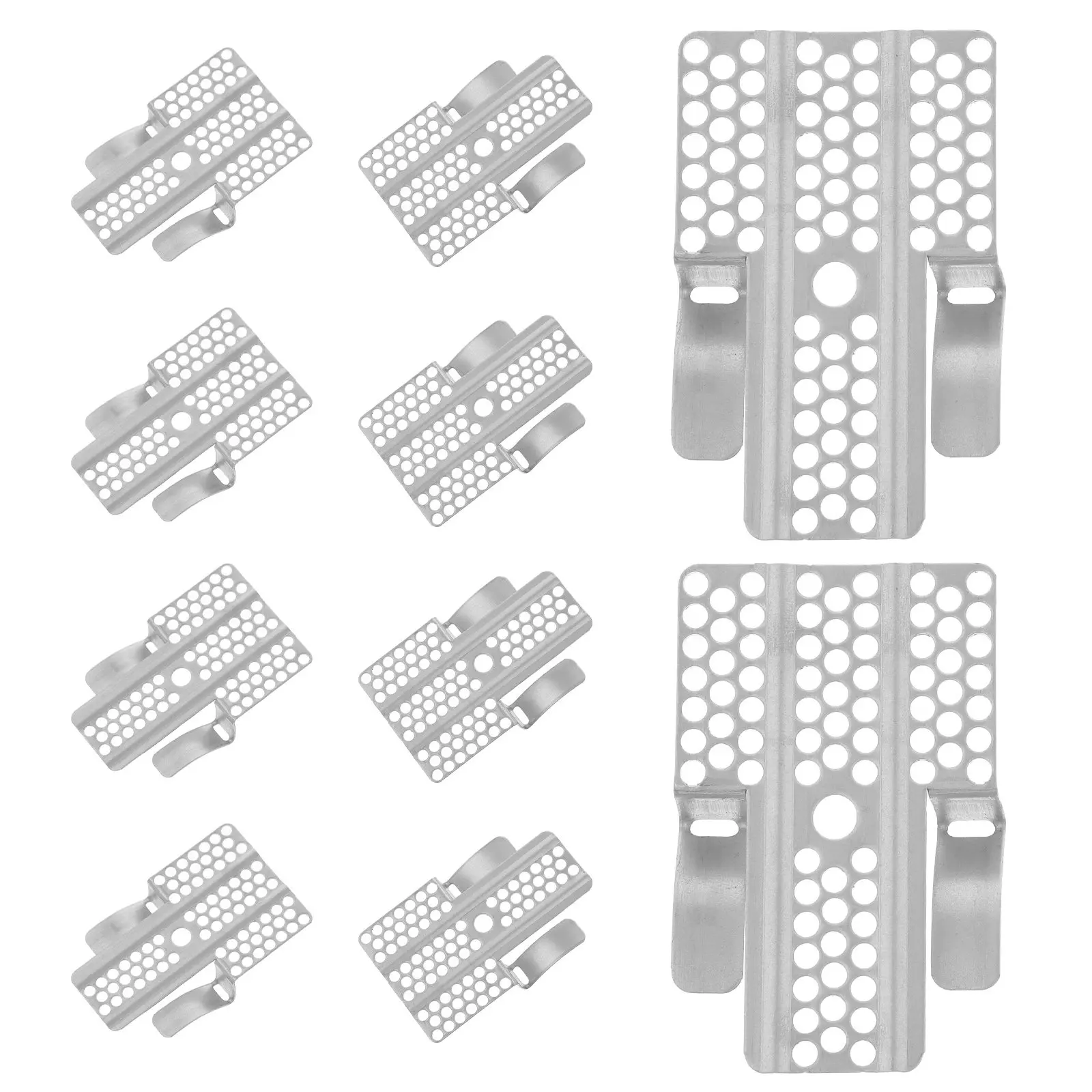 10pcs Drywall Repair Clips 5/8 Inch Drywall Fastener Clip for Wall and Sheetrock Strong Metal Clamps with Screws for Improvement