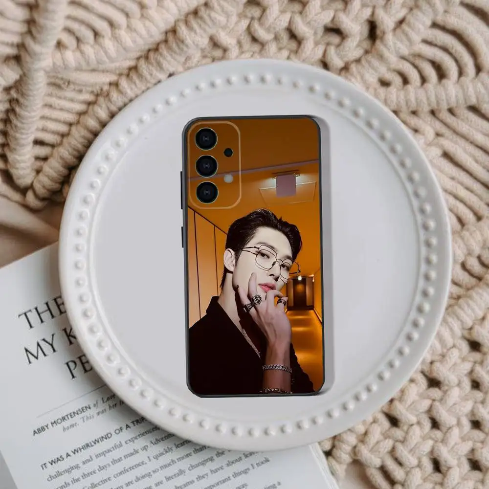 Heiße A-ATEEZ Kpop Handyhülle für Samsung Galaxy A73,31,32,72,41,53,52,71,22,5G,Note,J7,8,9 Soft Black Cover