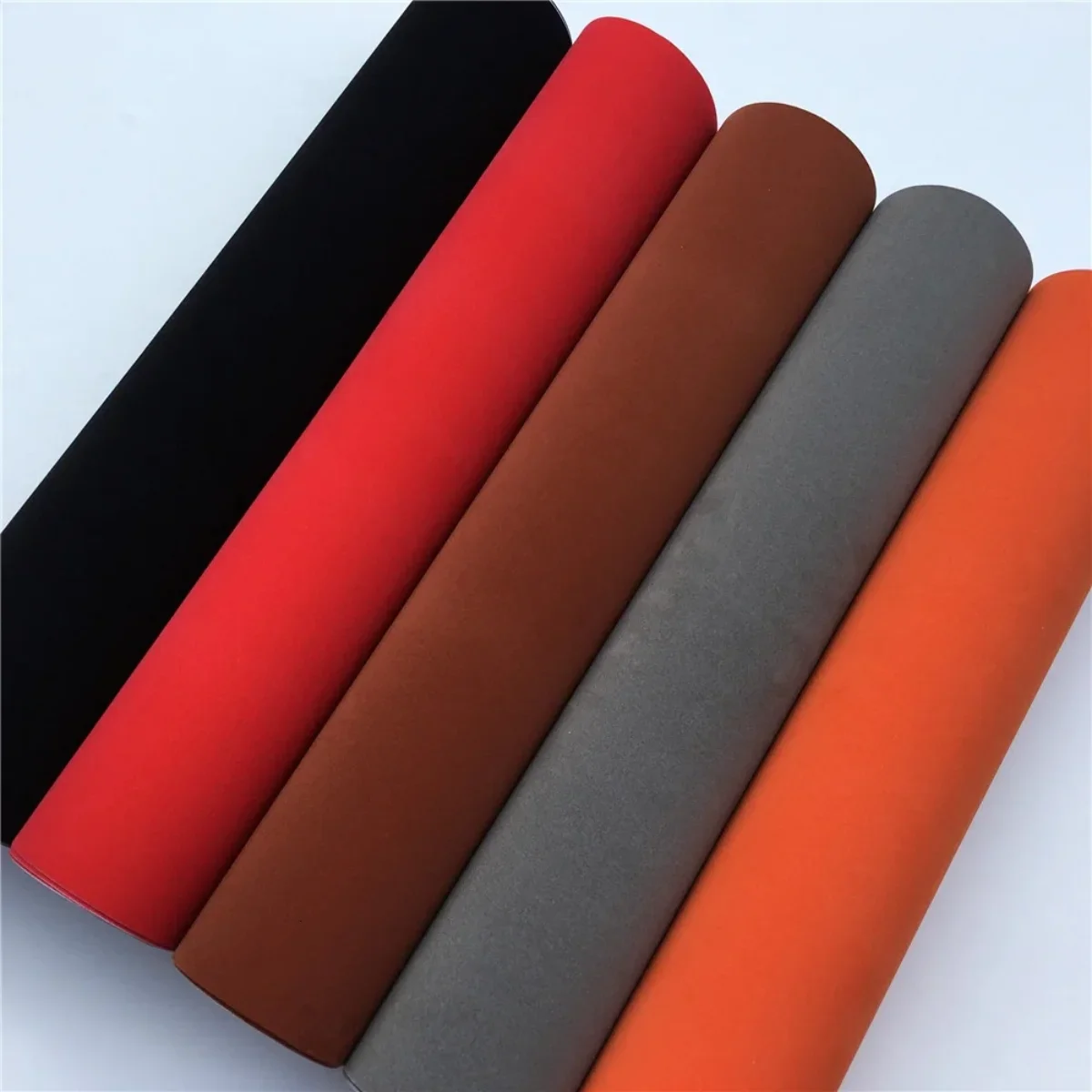 Self Adhesive Suede Fabric Leather Alcantara Wrap Roll Velvet Cloth for Car SUV Upholstery Interior Repair Sticker Film Fabrics