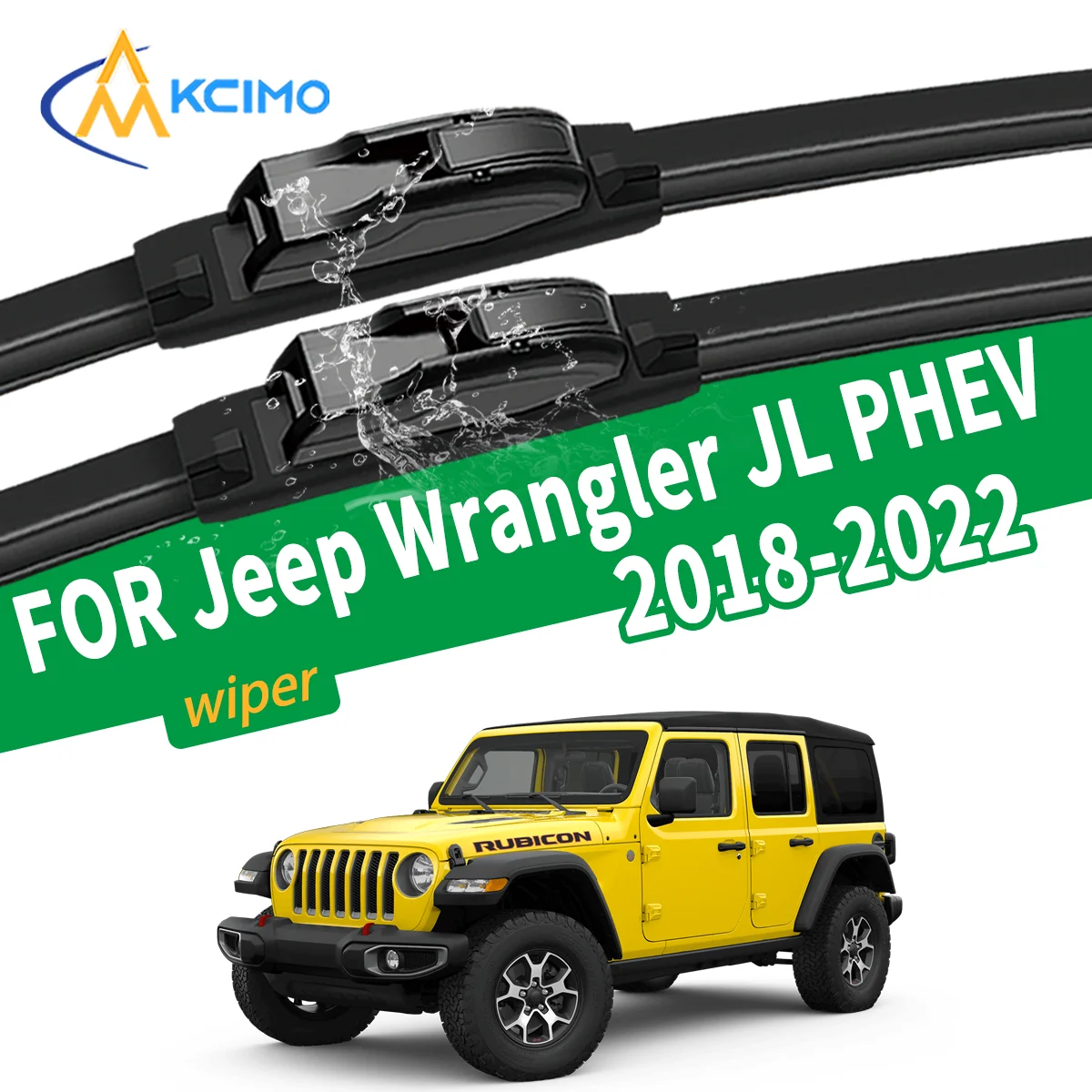 

Premium Silent Wiper Blades For Jeep Wrangler JL 18-22 Front Windshield Wiper Auto Replacement Parts High Quality Natural Rubber