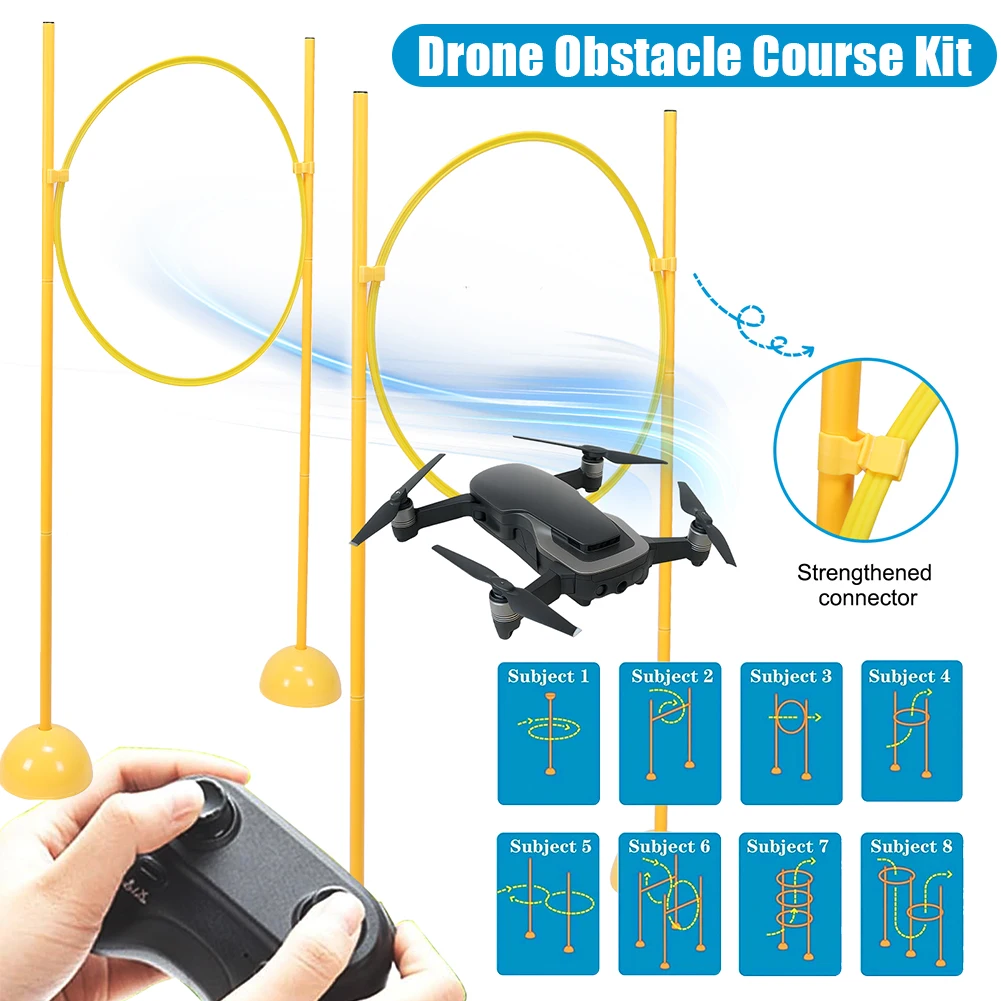 

Drone Obstacle Course Kit Easy To Build Drone Race Track Obstacle Kit Drone Racing Obstacle Course for Beginners / 8-12 Kids