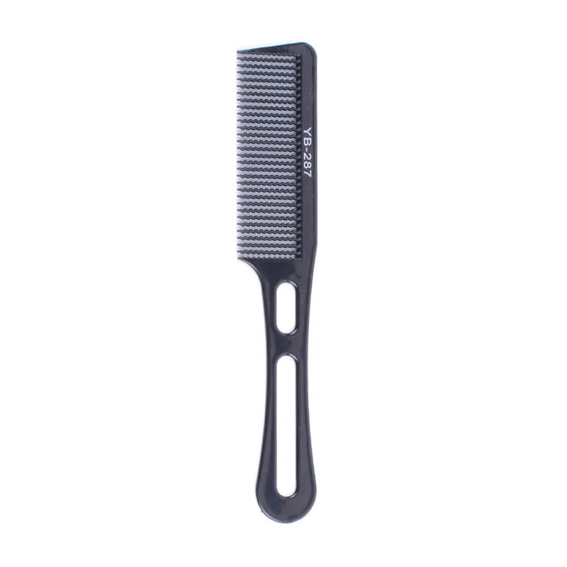 Profissional salão de beleza barbeiro clipper acessórios cabeça plana corte pente anti-estático estilo de cabelo dente largo masculino corte escova de cabelo 1pc