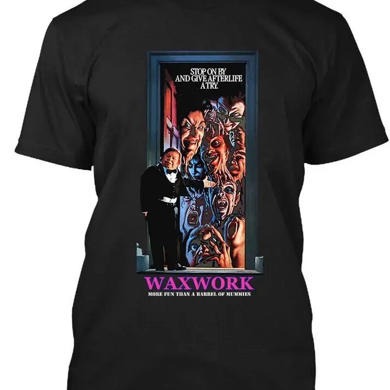 NEUES Waxwork American Comedy Horror Film Vintage Logo T-Shirt GRÖSSE S 4XL