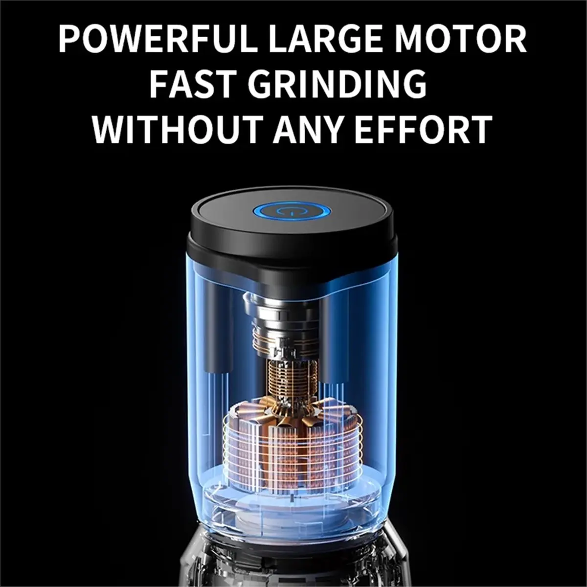A88M Multifunctional Electric Grinder Adjustable Coarseness, Household Spice Grinder for Sichuan Pepper Sea Salt, and Pepper