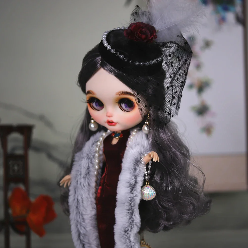 ICY DBS Blyth Doll Hand-Painted Makeup Swan Ballet Chinese Cheongsam Cosplay Dressing 30cm BJD Girl Festival Gift Birthday Gift