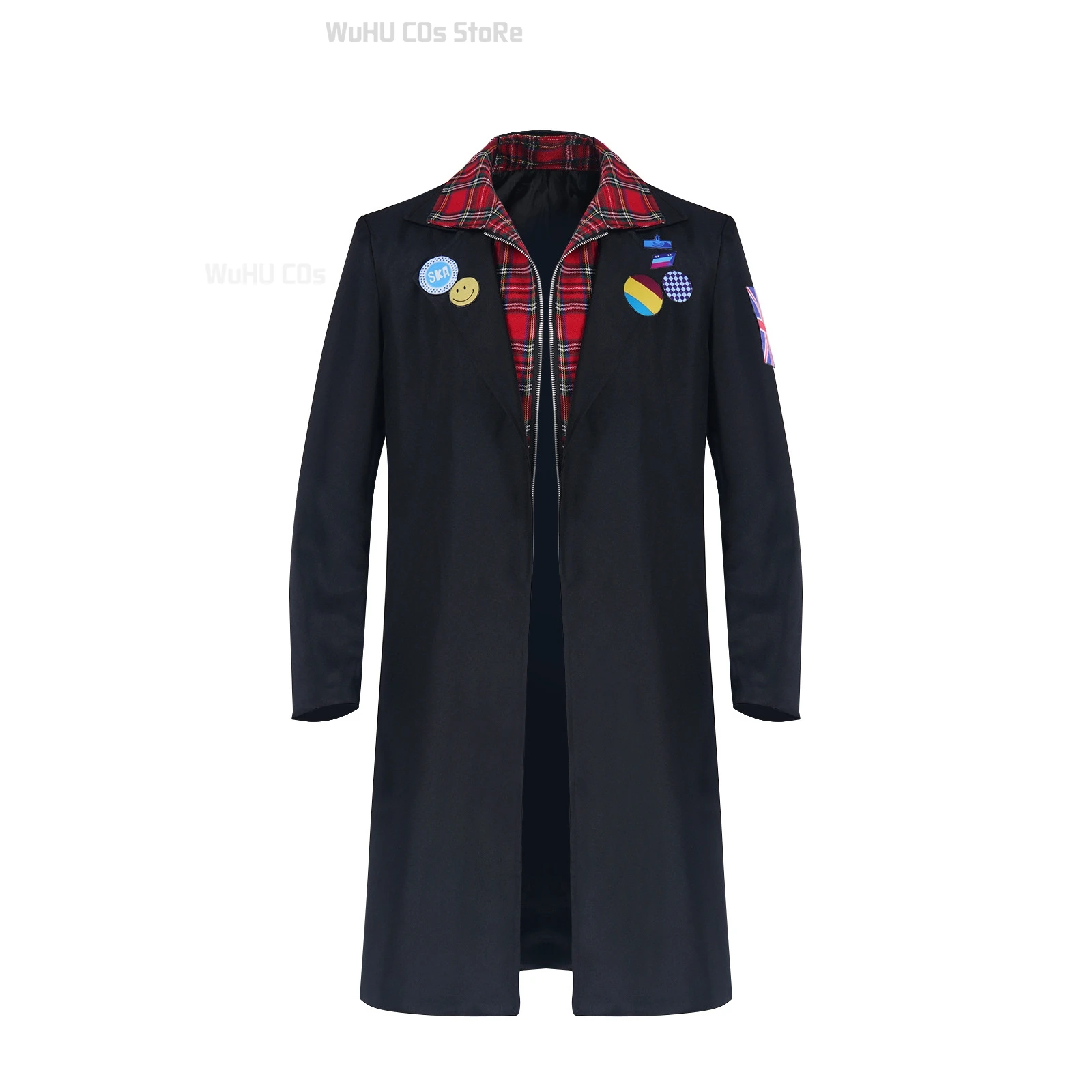 

Dead Charles Cosplay Costume Coat Tv Series Boy Detectives Roleplay Black Trench Halloween Party Outfit Daily Clothes S-XXXL