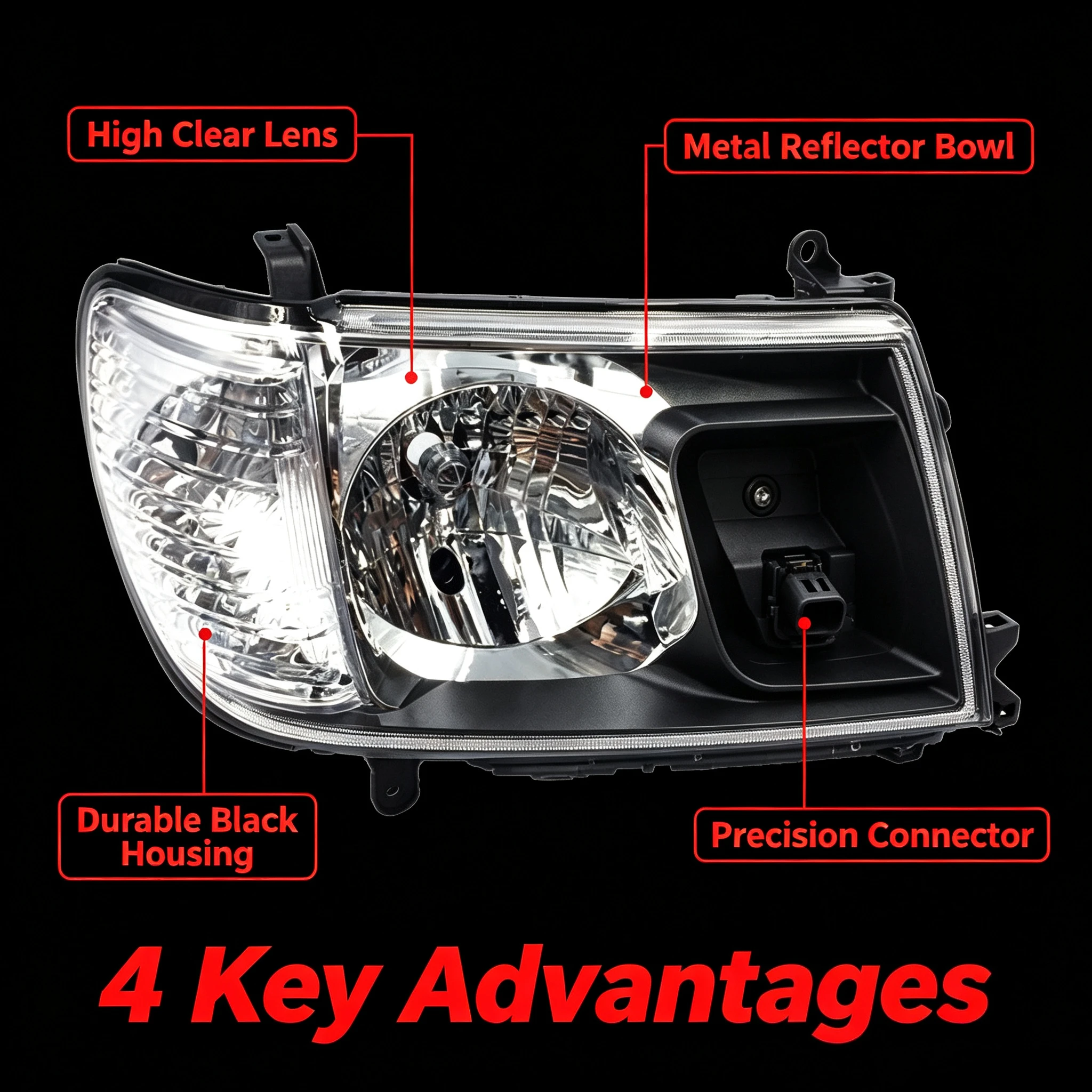 Moggic for Toyota Land Cruiser 05-07, Landcooluzer FJ100 4700 headlights